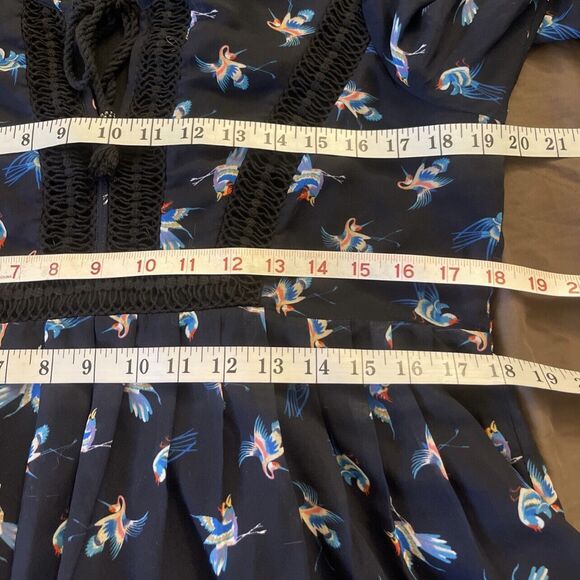 Daniel Rainn Blouse Size Large Long Sleeve Bell Peasant Bohomenia Bohowestern - Picture 10 of 12